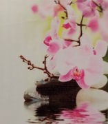 Haft diamentowy 40x50 orchidea obraz na ramie