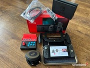 KONSOLA NINTENDO SWITCH HAC-001(-01) + gry+ gadżety