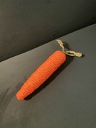 Zabawka szarpak gryzak dla kota / psa marchewka marchew warzywo 22cm