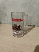 Kufel Budweiser 1989, wydanie świąteczne. Nie używany.