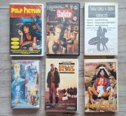 Zestaw kaset VHS, filmy VHS: Pulp Fiction, Gladiator, Kultowe Klasyki