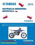 SERWISOWKA YAMAHA YZ 450FX YZF 450X 2019 KSIAZKA NAPRAW INSTRUKCJA j.POLSKI