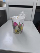 Świeczka dekoracyjna świeca kwiaty