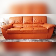 KOMPLET MEBLI SKÓRZANYCH KLER (SOFA + 2 FOTELE) 