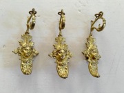 Mosiężne elementy do lampy naftowej lub ampli /ramiona/