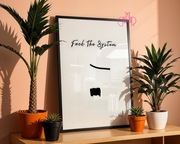 Plakat ,,Break the system"