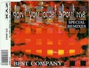 Best Company - Don't You Forget Me (Special Remixes)
