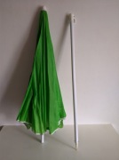 Parasol plażowy na plażę zielony składany z pokrowcem