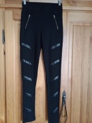 Rockowe legginsy Rainbow *34* jak nowe