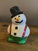 Bałwanek z cekinów