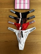 4x stringi Victoria’s Secret rozmiar S / M cyrkonie