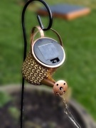 Lampa, ogrodowa, solarna LED, wbijana, konewka solarna