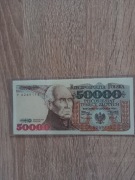 Banknot 50000 zł 1993 rok