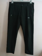 Spodnie  czarne ocieplane termiczne roz.xl proste wymiary opis 