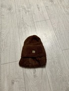 Czapka damska nowa brązowa z kominem