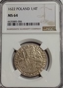 Ort 1622 Bydgoszcz NGC MS64 