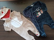 Zestaw ubranek rozm 68 pajacyki swiateczne zimowe