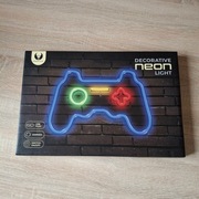Neon LED dekoracyjny Gamepad. Ozdoba, pleksi, multikolor, ze ściemniaczem.