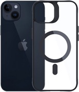 Etui MagSystem Satin Guardx do Apple iPhone 15 Plus Przezroczysto-czarny