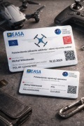 WYDRUK CERTIFIKAT ULC NA DRONA WYDRUK DWUSTRONNY EASA BEZ NFC Certyfikatu