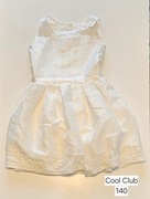 sukienka biała 140 cool club elegancka