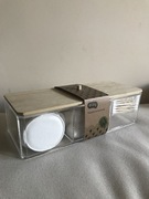 Eloy organizer na kosmetyki płatki kosmetyczne patyczki z pokrywką nowy