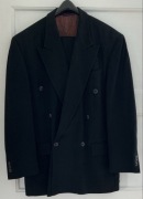 GARNITUR MĘSKI CZARNY DWURZĘDOWY Rozmiar 48