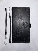 Czarna Obudowa pokrowiec etui zamykane z klapką na magnes Redmi 6A