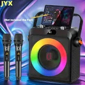 Głośnik Przenośny RGB LED 2xMikrofon USB Bluetooth