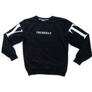 Modna bluza czarna z białym napisem , chłopięca 158cm/13 lat