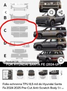 Folia TPU hyundai santa fe 2024