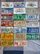 Tablice rejestracyjne z USA Mega okazja! Perełki ... Antyki zestaw 20 sztuk