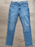 Wrangler Larston 812 slim tapered męskie jeansy dżinsy dziurami nowe 31/34