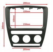 RAMKA MASKUJĄCA SKODA OCTAVIA 2 II 2004-2008 DO RADIA ANDROID 7
