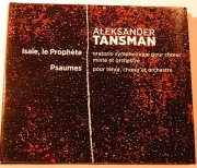 ALEKSANDER TANSMAN – ORATORIUM PROROK IZAJASZ, PSALMY CD/DIIGIPAK  