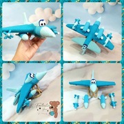 Samolot wielozadaniowy BABY F16 - wzór na szydełko - plik PDF