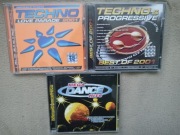 Techno Love Parade 2001,Progresive 2001,Mega Dance Hits 3 płyty CD