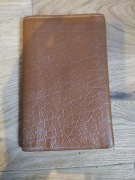 Teczka na dokumenty PRL brązowa skai skaj sztuczna skóra