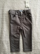 Nowe szare regulowane spodnie Primark 80