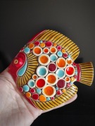 Ceramiczna dekoracja na ścianę - Ryba 