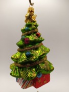 Szklana ozdoba choinka