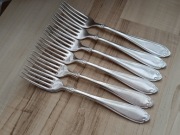 POSREBRZANE WIDELCE ŚNIADANIOWE NORWEGIA 18,5cm