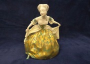 Figurka Rosenthal ___ Figura Dama złota suknia _ duża wersja 24 cm