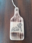 Żużel  .Deska do krojenia ozdobna efekt spalonego drzewa 