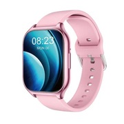 zegarek - smartwach różowy do rozmów polskie menu