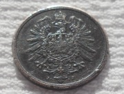 Niemcy Wilhelm I Hohenzollern 2 fenigi pfennig 1876 J WiHM Hamburg KM# 2
