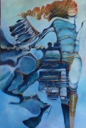 OBRAZ OLEJNY AUTORSKI, SURREALIZM, REALIZM MAGICZNY 92/61/3D.