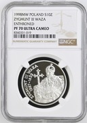 10 zł - 1998 - Zygmunt III Waza (1587-1632), półpostać - NGC PF70 UC