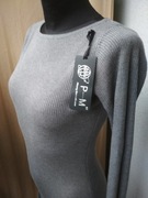 Nowa szara sukienka  tunika kaszmir 36/S