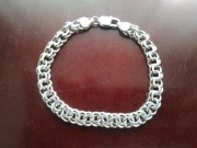 BRANSOLETKA SREBRNA GARIBALDI 21,42 grama, 23cm, 9 mm, 925